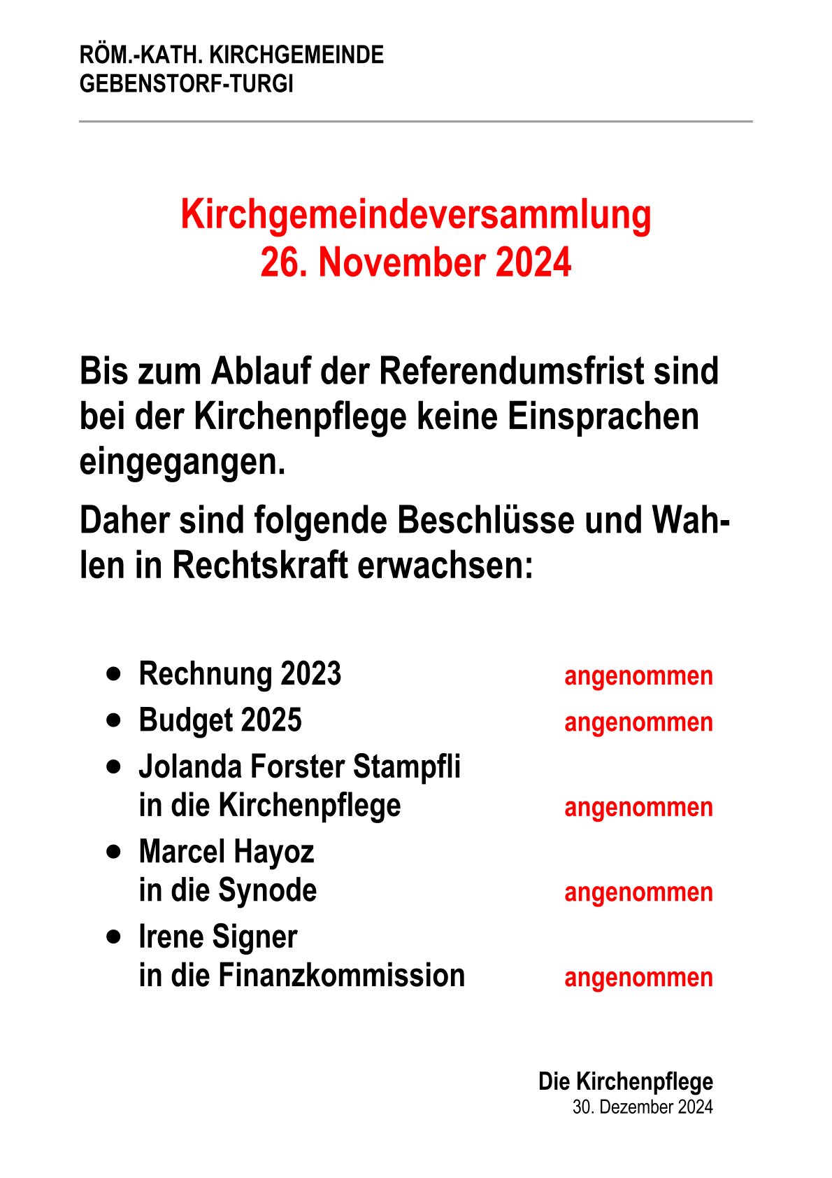 Beschlüsse KGV Nov. 2024 gültig